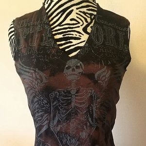 Serpentine Afterworld V-Neck Muscle T-Shirt